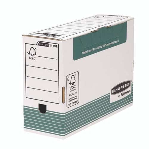 Image of Fellowes Bankers Box System Folio Transfer File Board Green [Pack of 10]