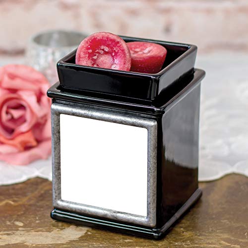 Elanze-Designs-You-are-The-World-Glossy-Black-Interchangeable-Photo-Frame-Candle-Wax-Oil-Warmer Elanze Designs You are The World Glossy Black Interchangeable Photo Frame Candle Wax Oil Warmer