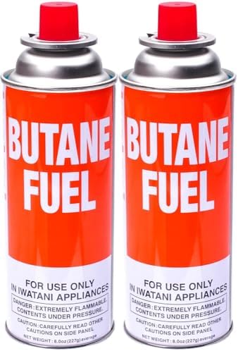 Butane Refill,Butane Fuel Replacement Canister,8 oz(227g),2 Pack