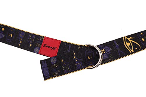 Teeoff Yoga Straps With Adjustable Metal D-Ring For Pilates Gym Workouts Stretching 8 Colors (Black Egypt) #TOP3