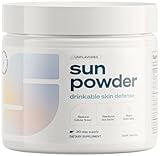 Sun Powder, The First 3-in-1 Drinkable Skincare, by World-Class Dermatologist & Skin Surgeon, Regenerative Formula, Nicotinamide, Collagen Peptides, Biotin, Glutathione (30 Servings, Unflavored)