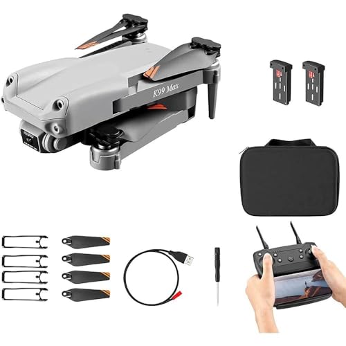 Drones with Camera for Adults Kids Mini Drone with 4K HD Camera RC Quadcopter for Beginners with Sensor Headless Mode One Key Return/Take Off/Landing Drone with 2 Batteries