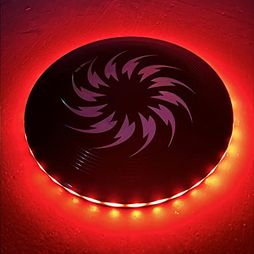 Mingurial Rechargeable 108 Led Flying Disc, 4 Color 175G Disc Outdoor Sports Anti-Lost, Light-Up Disc, Camping For Men/Teens/Boys/Kids, 1000X Brighter, Blue, Green, Red And Mixed Light #TOP2