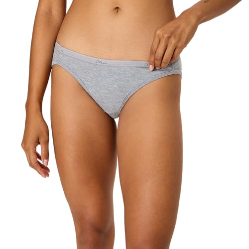 Image of Hanes Women's Bikini Panties Pack, Soft Cotton Underwear (Retired Options, Colors May Vary)