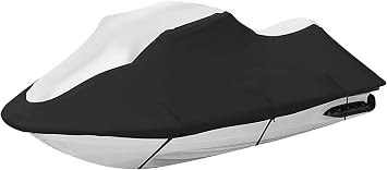 SBU Jet Ski Cover 3 Seats Heavy Duty Waterproof 420D with 2 Air Vent Marine Grade UV Resistant Compatible with Sea Doo GT GTX GTI GTR GTS