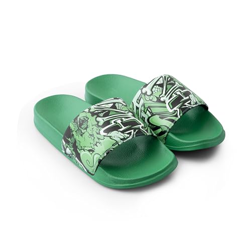 Image of ARVAN Mens Multicolour Graphic EVA Sliders | Lightweight Slip-On Slippers with Cushioned Sole | Casual Open-Toe Slides