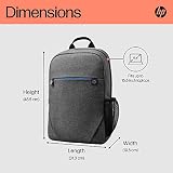 HP Prelude, Zaino per Laptop fino da 15,6", con Cinghie Imbottite Antiscivolo e Cerniera Colorata, 1 Scomparto Principale e 6 Tasche Interne ed Esterne, Realizzato con Materiale Riciclato, Grigio - 6