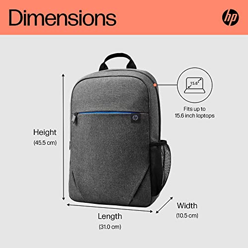 HP Prélude Sac à dos pour les ordinateurs portables jusqu'à 15,6 "- (tissu résistant à l'eau, poche protectrice rembourrée, ultra-léger), couleur grise - 6