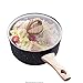 XYZMDJ Non-Stick Latte Pan, pentole antiaderenti Casseruola con coperchio, in acciaio inox di induzione Casseruola Latte Pan Kitchen Mestoli