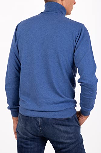 Pull col roulé homme cachemire tricot italien chaud - 5