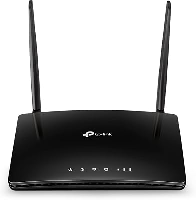 TP-Link TL-MR6400 LTE Router, 4G Router unterstützt SIM Karten, 4G Cat4 bis zu 150 Mbit/s, WLAN 2.4GHz N300, 4X 100 Mbps Ports, Plug and Play, bis zu 32 Geräte, Kindersicherung, Gast-Netzwerk