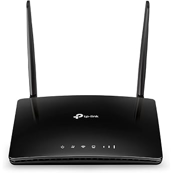 TP-Link TL-MR6400 WLAN Cat4 + N300 Mbps 4G LTE router (150 Mbit / s download, 300 Mbit / s 2.4GHz), freely configurable LAN /