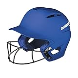 DeMarini Paradox Matte Batting Helmet with Fastpitch Mask Royal SM | MD