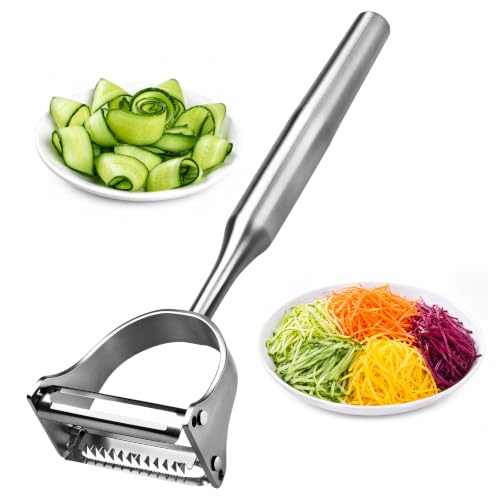 Vegetable Peeler Julienne Peeler,2-in-1 Stainless Steel Peelers for Kitchen