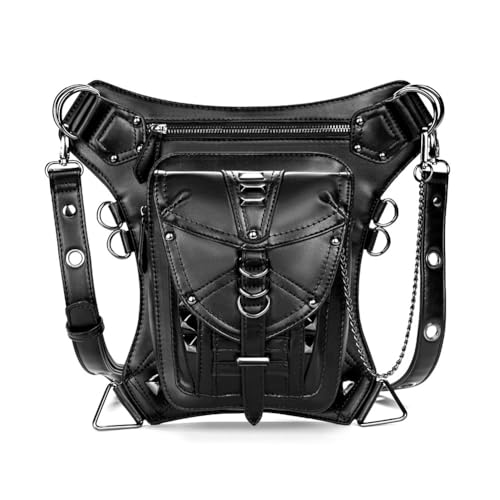 Sac à dos gothique noir clouté taille S idéal pour les festivals