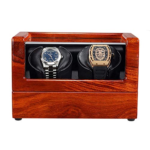 CWZZWS Ventilador automático de Madera sólida Almohada de Reloj Flexible Suave Motor silencioso Fuente de alimentación Dual 4 Configuración de Modo de rotación, 4+0