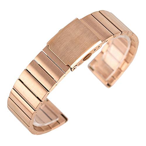 Sangle de montre en acier inoxydable avec barres de ressort 18mm 20mm 22mm 24mm