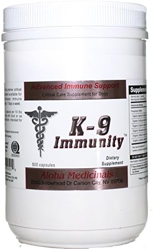 Aloha Medicinals - K9 Immunity - Potent Immune Support for Dogs - 500 Capsules