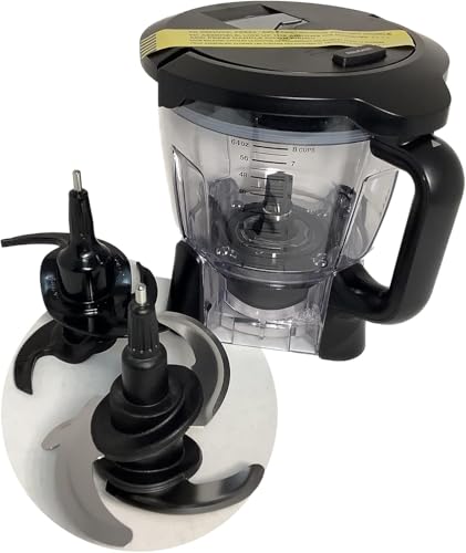 64oz (8 Cup) Food Processor Bowl Locking Lid Blade Kit ONLY for Ninja BL640 BL641 BL642 BN750 BN751 BN800 BN801 BN805A BL910 Blender - MUST READ Details, NO EXCEPTION