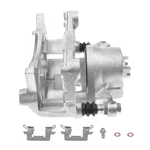 Image of Detroit Axle - Front Brake Calipers for 2013-2021 Nissan Altima 2014-2017 Leaf, 2014 2015 2016 2017 2018 2019 2020 Disc Brake Calipers with Brackets Assembly Replacement