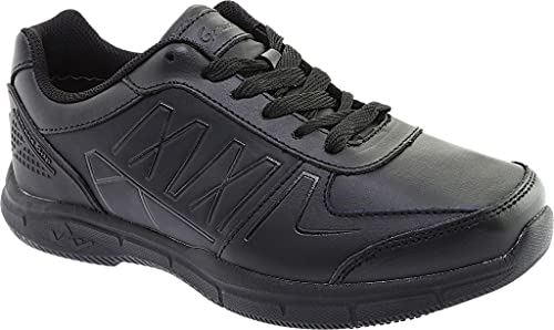 Genuine Grip Women's Ultra Lite Slip Resistant Work Shoe Black 160 (8.5, Black)