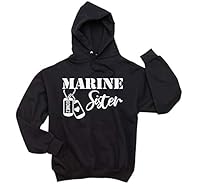 Algopix Similar Product 5 - Marine Sister Unisex Hooded Sweatshirt