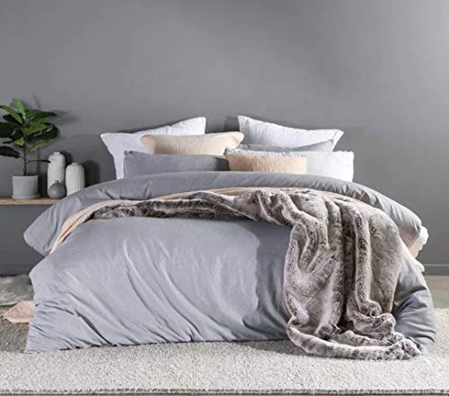 AMBIENTE-LEBENSART.DE Felldecke-Pelzdecke-Webpelz-Fellimitat-Überwurf-Kuscheldecke-Wohndecke-Sofadecke-Plaid-Luxus 150x200 cm Alaska Wolf Cover