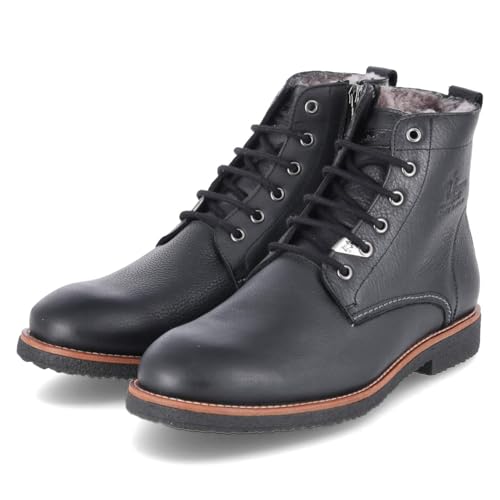 Panama Jack German Igloo C1 Stiefel mit Warmfutter Glattleder Herren in schwarz - Gr. 44
