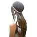 ZWZCYZ Headband Feather Headband Women Girls BOHO Indiana Peacock Feather Fascinator Headpiece with Bead Braided Beach Hair head band Headband Prop Headdress Fancy Dress Headpieces Hippie Nice Gifts