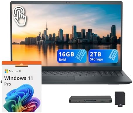 Dell Inspiron 15.6" FHD Touchscreen Laptop, Intel i7-1355U, 16GB ...