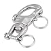 Jaw Swivel Snap Shackle, 2Pcs 316 Stainless Steel Heavy Duty Swivel Eye Snap Shackle for Sailboat (70mm)