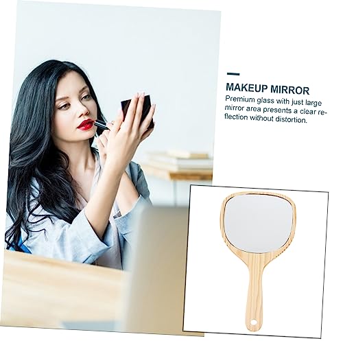 Espejo de Maquillaje Portátil con Mango Retro Angoily miniatura 2