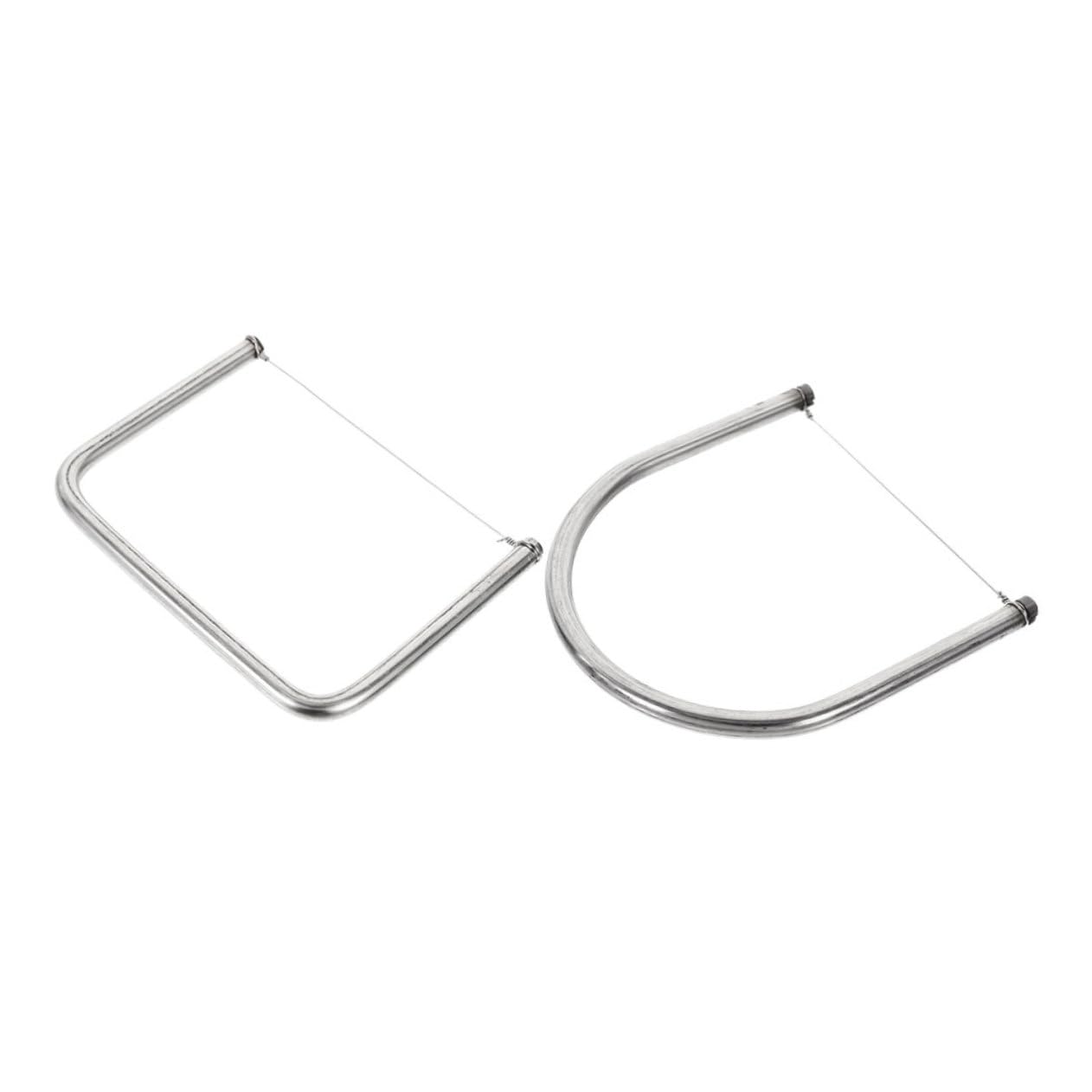 OSALADI 3 Set Tagliare Lo Strumento di di Ceramica Argilla Essiccata all'Aria per Adulti Attrezzo Taglierino Strumento di Filo per Argilla Strumenti di Argilla Argento 2 Pezzi*3