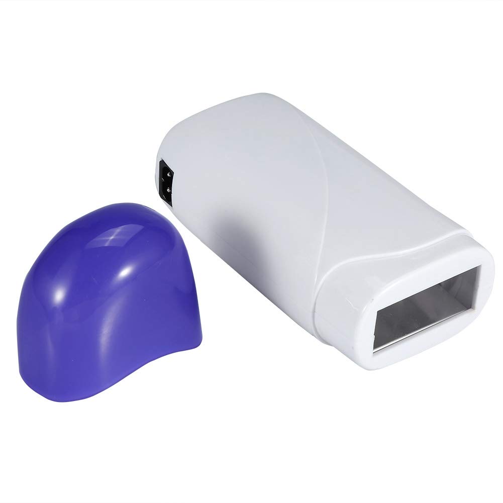 Brrnoo Riscaldatore di cera roll-on, scaldacera rullo depilatore cera roll, macchina per la depilazione del corpo del riscaldatore a rullo depilatorio della cartuccia con cera di bellezza