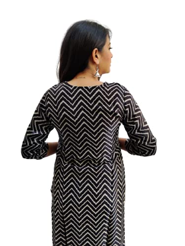Image of Prijam Traditional Straight Long Kurti Mashru Leriya