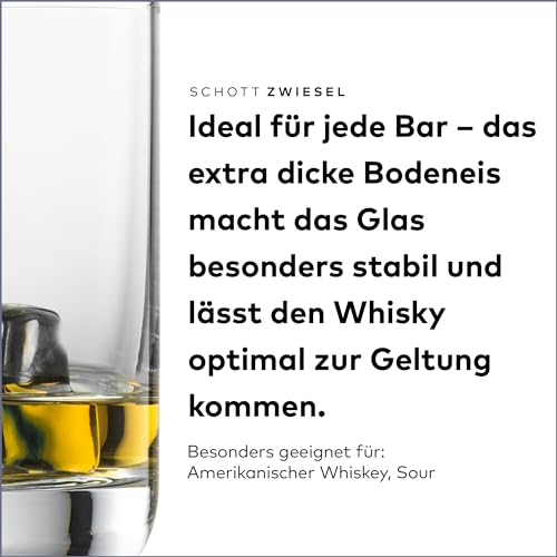 Foto von SCHOTT ZWIESEL Whiskyglas Convention (6er-Set), geradliniger Tumbler für Whisky, spülmaschinenfeste Tritan-Kristallgläser, Made in Germany (Art.-Nr. 175531)