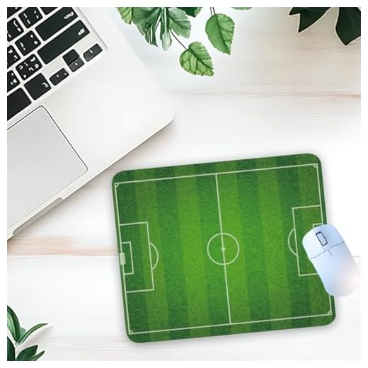 1 Pcs Funny Football Field Non-Slip Rubber Mouse Pad for Home Office Workspace Laptop Gifts for Coworker Football Lover Fans