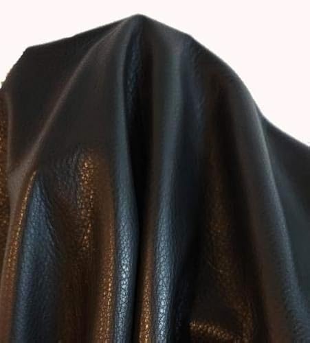 NAT Leathers Black Smooth Fullgrain Nappa Soft Upholstery Chap Cowhide