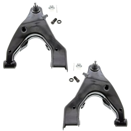 Image of Detroit Axle - Front Control Arms Sway Bars for Toyota 1998-2007 Land Cruiser Lexus LX470, 2 Lower Control Arms with Ball Joints 2 Sway Bar Links 1999 2000 2001 2002 2003 2004 2005 2006 Replacement