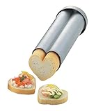 タイガークラウン パン型 シルバー 71×220×71mm ハートブレッド スチール アルミメッキ カナッペ用 レシピ付 2377