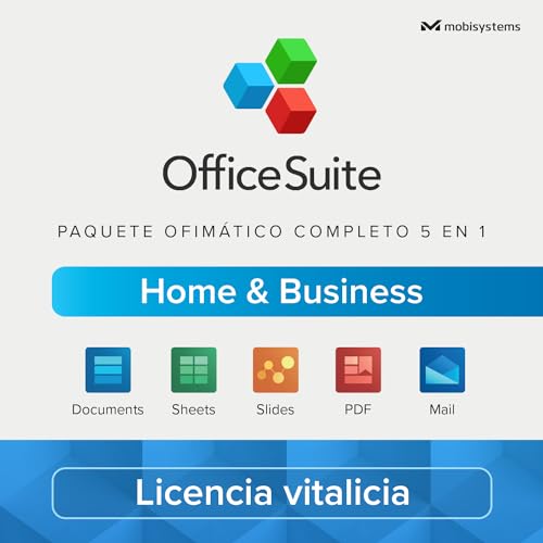 OfficeSuite Home & Business – Licencia de Por Vida – Documents, Sheets, Slides, PDF, Mail & Calendar para Windows