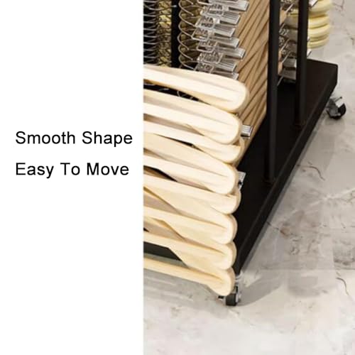Support de rangement de cintres sur pied mobile pour optimiser votre buanderie et dressing - 5