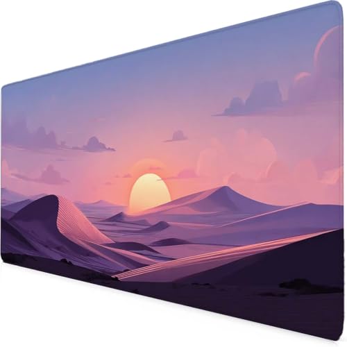 Tapis de souris paysage violet 60x30 cm contre le glissement de PC