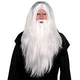 Sorcerer Wig - 1 Set, Enchanting White Mystical Hairpiece, Perfect For Parties, Cosplay & More
