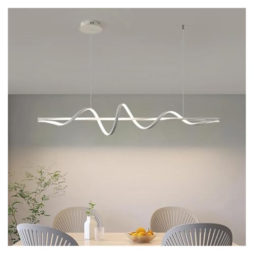 Lustre LED moderne blanc 120cm réglable pour supprimer les zones d'ombre