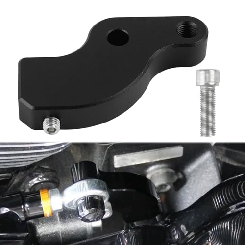 Motorcycle Shift Neutral Gear Assist Bracket for Harley Touring Road Glide Street Glide Road King 2018-Up, for Softail Breakout 2018-Up, Aluminum Alloy Neutral Shift Auxiliary Bracket Mount (Black) by HIYOYO - Used condition - US$12.81