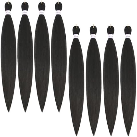 Alrence Pre Stretched Braiding Hair Long Braid 36 Inch 8 Packs Professional Braiding Hair Extensions Synthetic Crochet Twist Braids (36 Inch, 6#) Cover