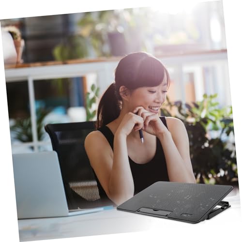 Base para portátil con ventilador USB HOMSFOU ajustable negro miniatura 5