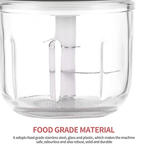 Electric Ice Crusher, Ice Crusher Machine 0.3L Rechargeable Cube Crusher Container Ice Shaver Machine Stainless Steel And Glass Non-Slip Bottom For Household Drinks Desserts #TOP5