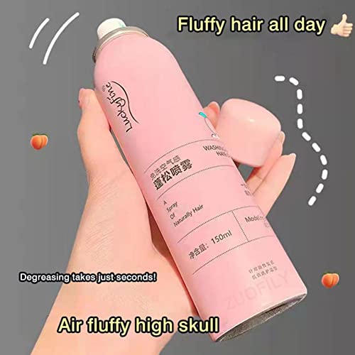 Qus Dry Fluffy Hair Spray Oil Control No-Wash Air-Feeling Fluffy Volumizing Spray Texturizing Powder Peach Hair Root Lifter Dry Shampoo #TOP4